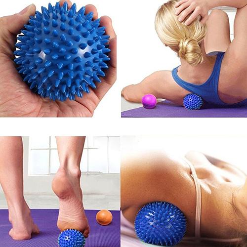 Balle de massage épineuse en PVC durable pour soulagement des mains et des pieds