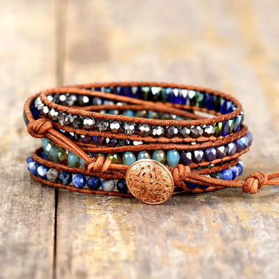 Lapis Lazuli Layered Bracelet - Korvel