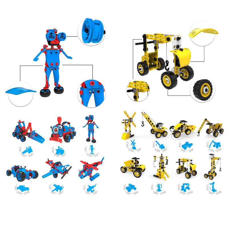 Juego de Bloques de Construcción Creativos para Niños - Juguete Educativo STEM