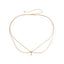 Thin chain belly button waist decoration body chain double-layer metal wind versatile waist chain - Korvel