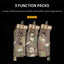 Outdoor 5.56 Triple Magazine Pouches Tactical Pouch Molle Mag Pouch for Hunting Vest - Korvel