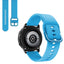 Suitable for Samsung Galaxy Watch Active2 Solid Color Silicone Strap 20/22mm Universal Strap - Korvel