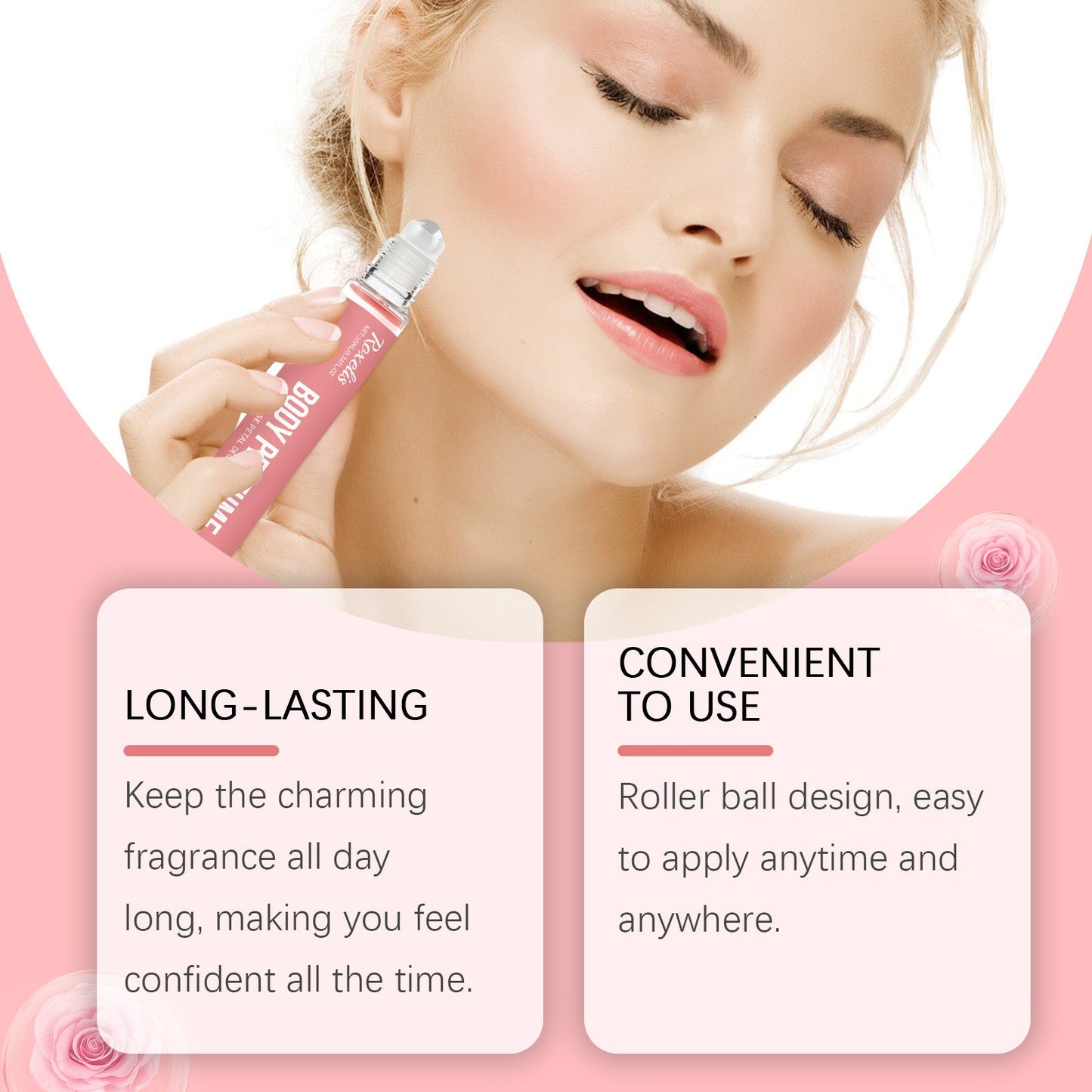 Perfume en Roll-On de Rosa - Fragancia Floral Elegante