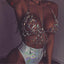 Queen Bling Metal Tassel Details Tank Tops Festival Rave Clothing Summer Sexy Backless Rave Body Chain Beach Tops - Korvel