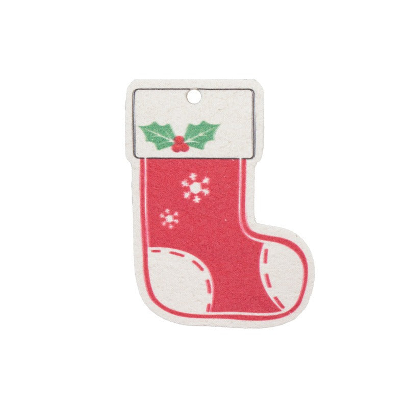 Christmas supplies, printed wood pulp, dishwashing cotton, kitchen cleaning, absorbent, non greasy, compressed wood pulp cotton, - Korvel