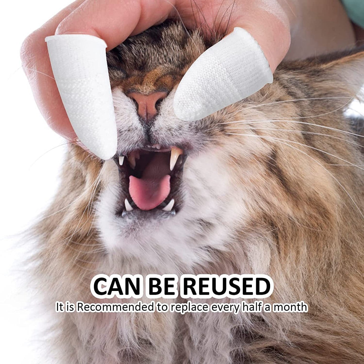 Pet Finger Toothbrush for Dogs and Cats Oral Care Tool Small Cat Finger Toothbrush Grooming Supplies - Korvel