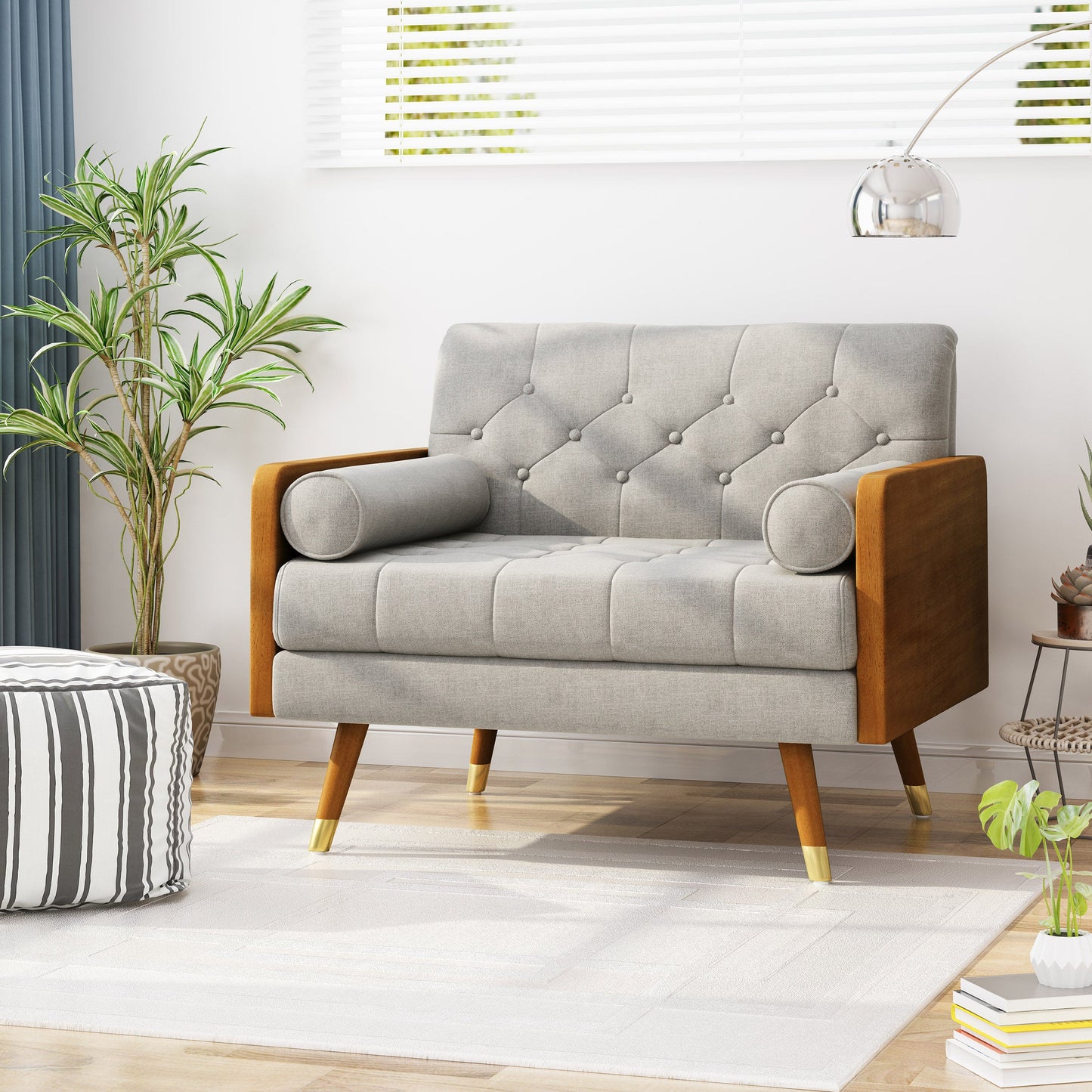 Elegant Beige Club Chair for Stylish Interiors