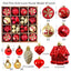 Christmas decoration 6cm electroplated ball plastic ball special-shaped painted Christmas ball gift Christmas tree pendant - Korvel
