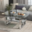 Modern Transparent Tempered Glass Coffee Table