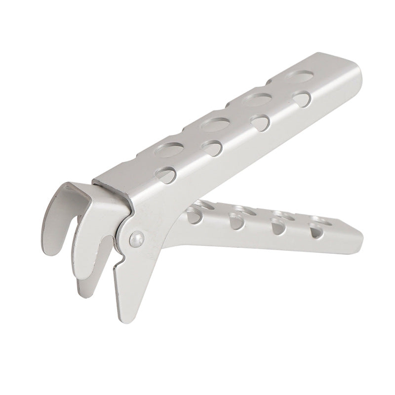 Anti scald pot clamp aluminum alloy perforated pot clamp outdoor portable hand clamp picnic barbecue kitchen tool pot handle - Korvel