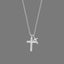 Collier Croisé Hip-Hop en Diamant Premium en Acier Titane