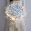 New DIY Butterfly Bouquets Handmade Butterfly Flower Material Package Bouquet with Light String Wedding Decor Gift for Girlfrien - Korvel