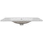 36" Single Bathroom Vanity Top with White Basin, 3-Faucet Holes, Ceramic, White - Korvel