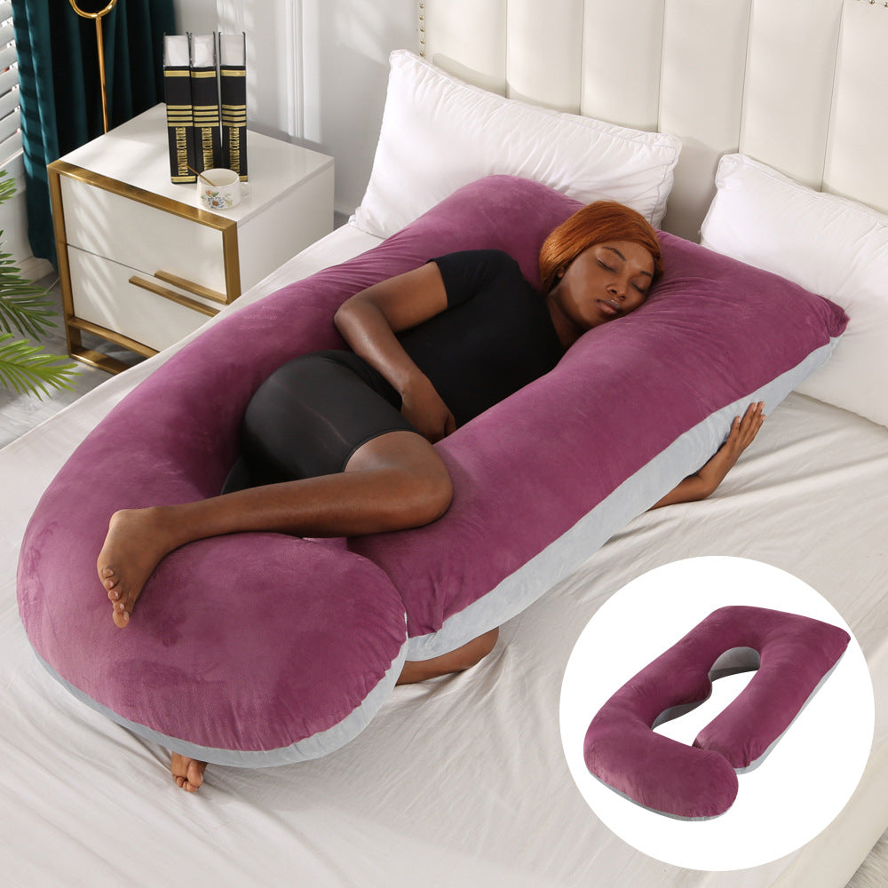 J-Shaped Pregnancy Pillow for Side Sleepers