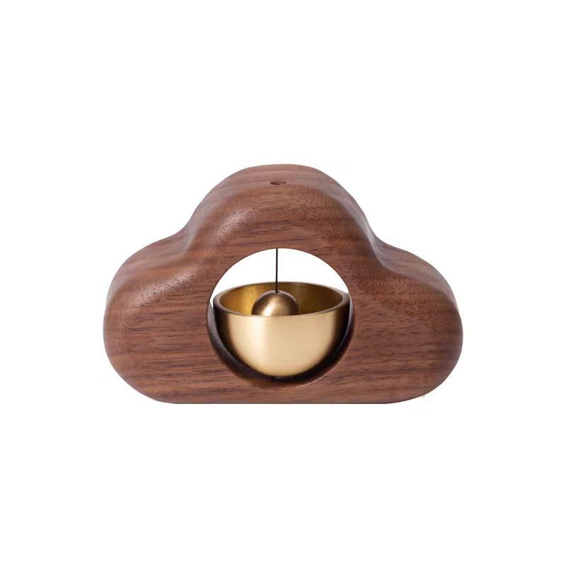 Wooden Bell Door Wind Chime Store Entrance Reminder Bell Door Decoration Door Collision Bell - Korvel