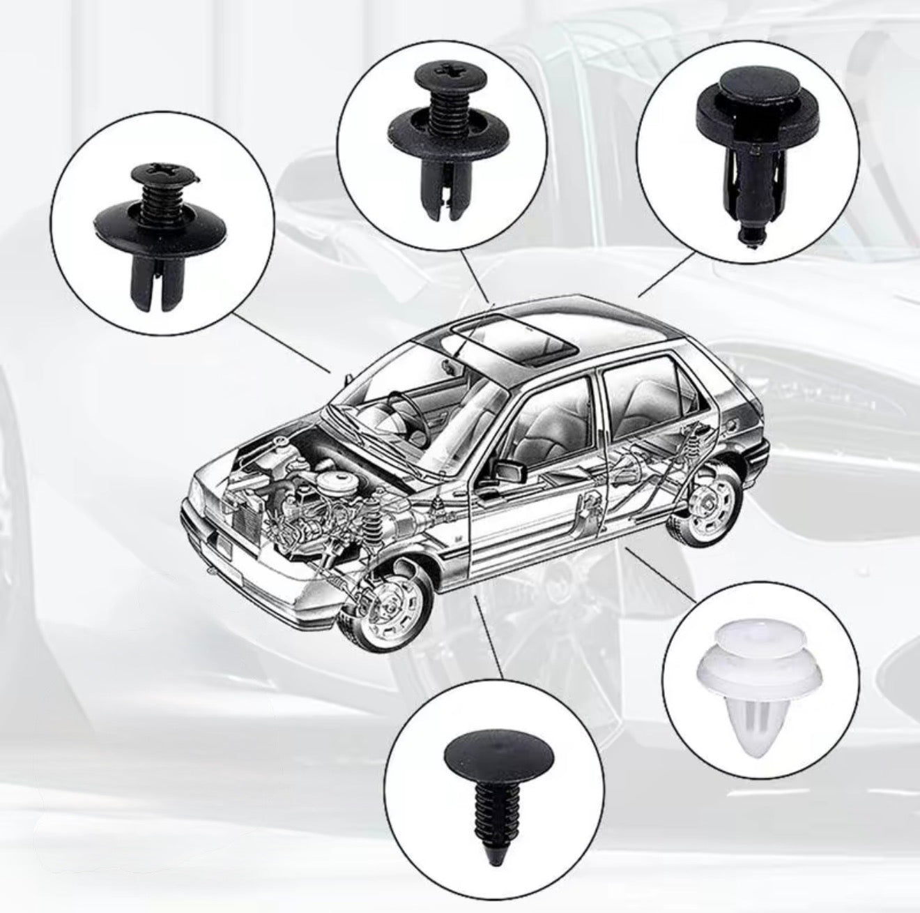 SnapFix Car Clip Kit for Secure Automotive Fastening