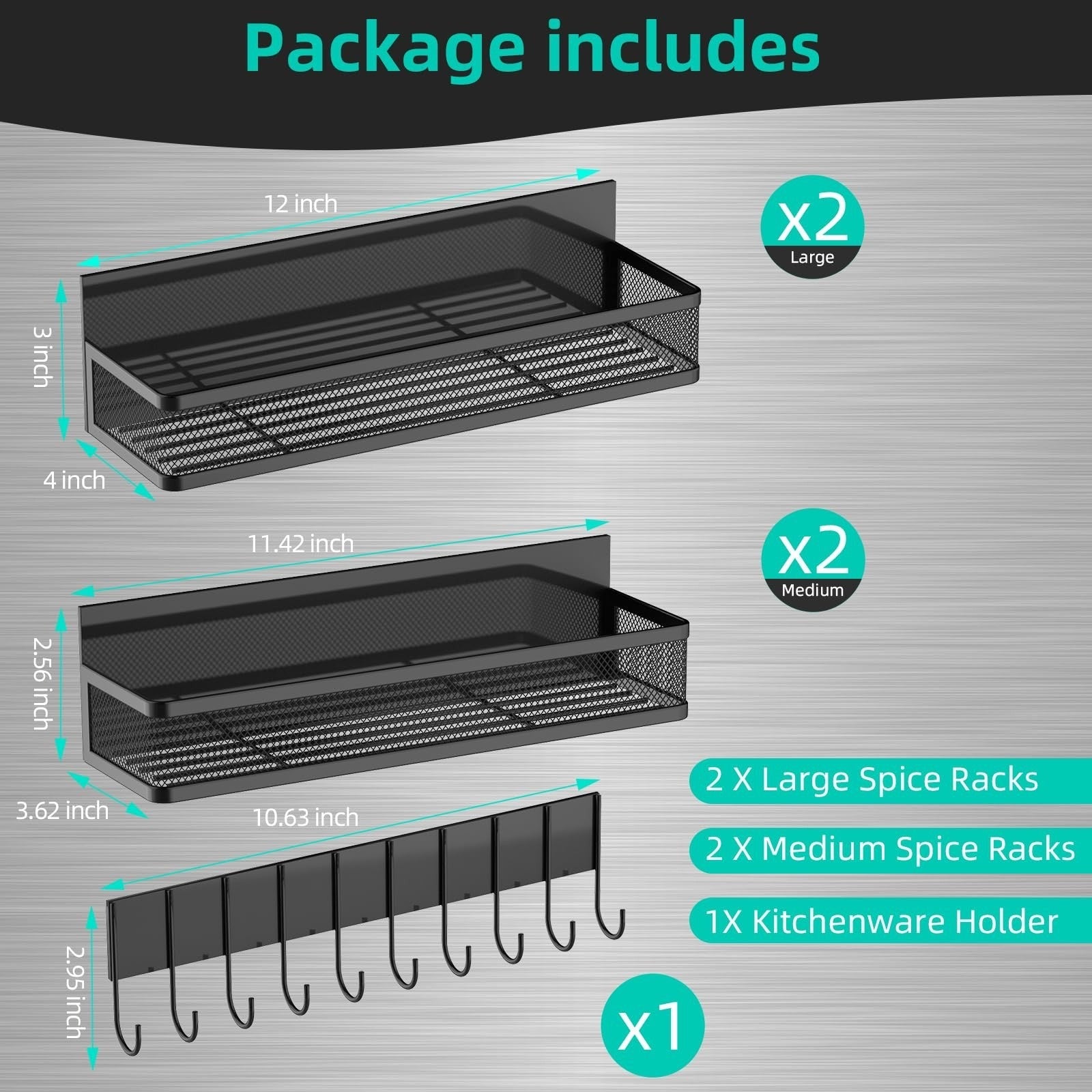 New Magnetic Shelf Moveable Magnetic Fridge Organizer  Rack Seasoning Organizer Spice Rack for Refrigerator - Korvel