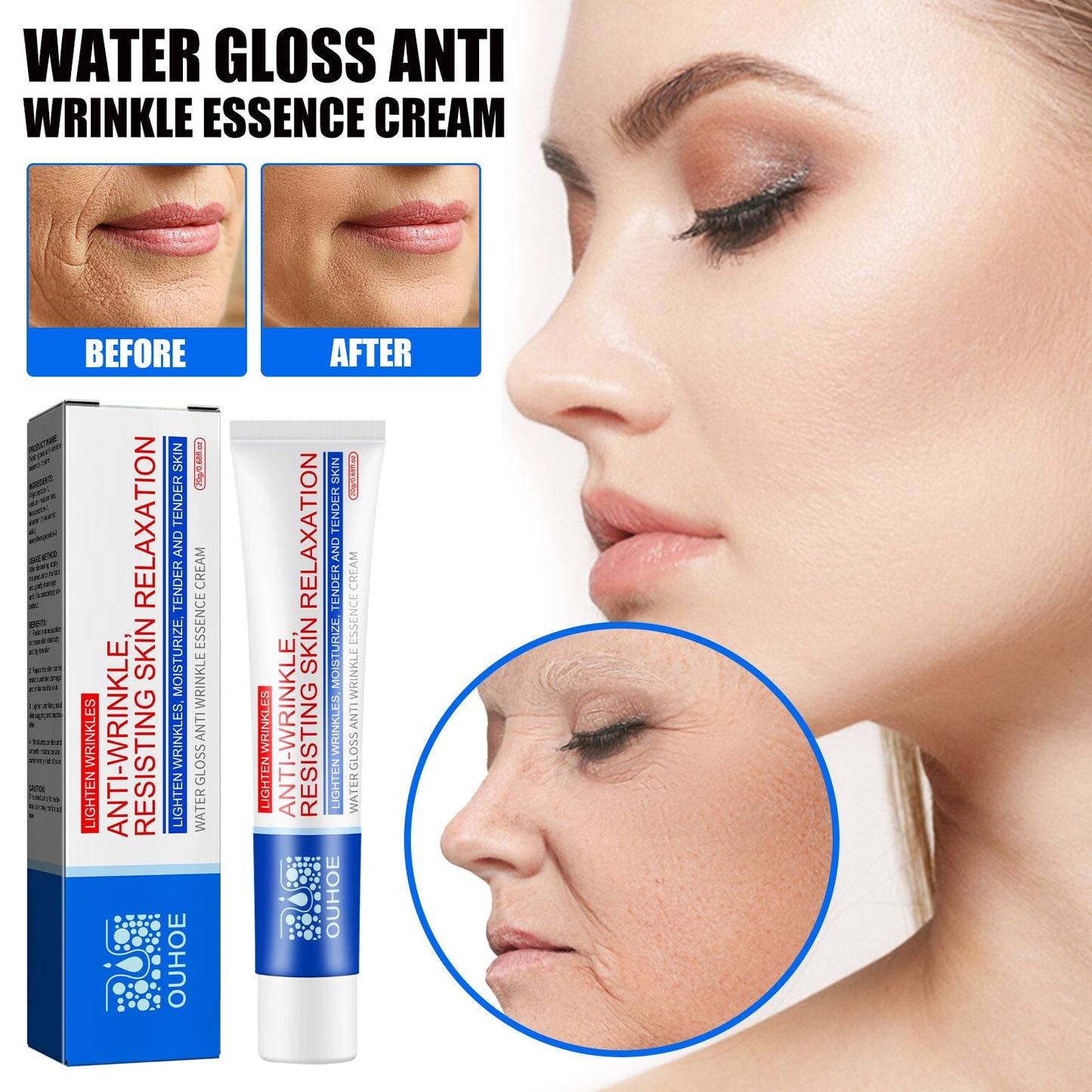Hydrating Anti-Wrinkle Essence, Smoothing Fine Lines, Hydrating Firming Skin And Anti-Aging Essence - Korvel