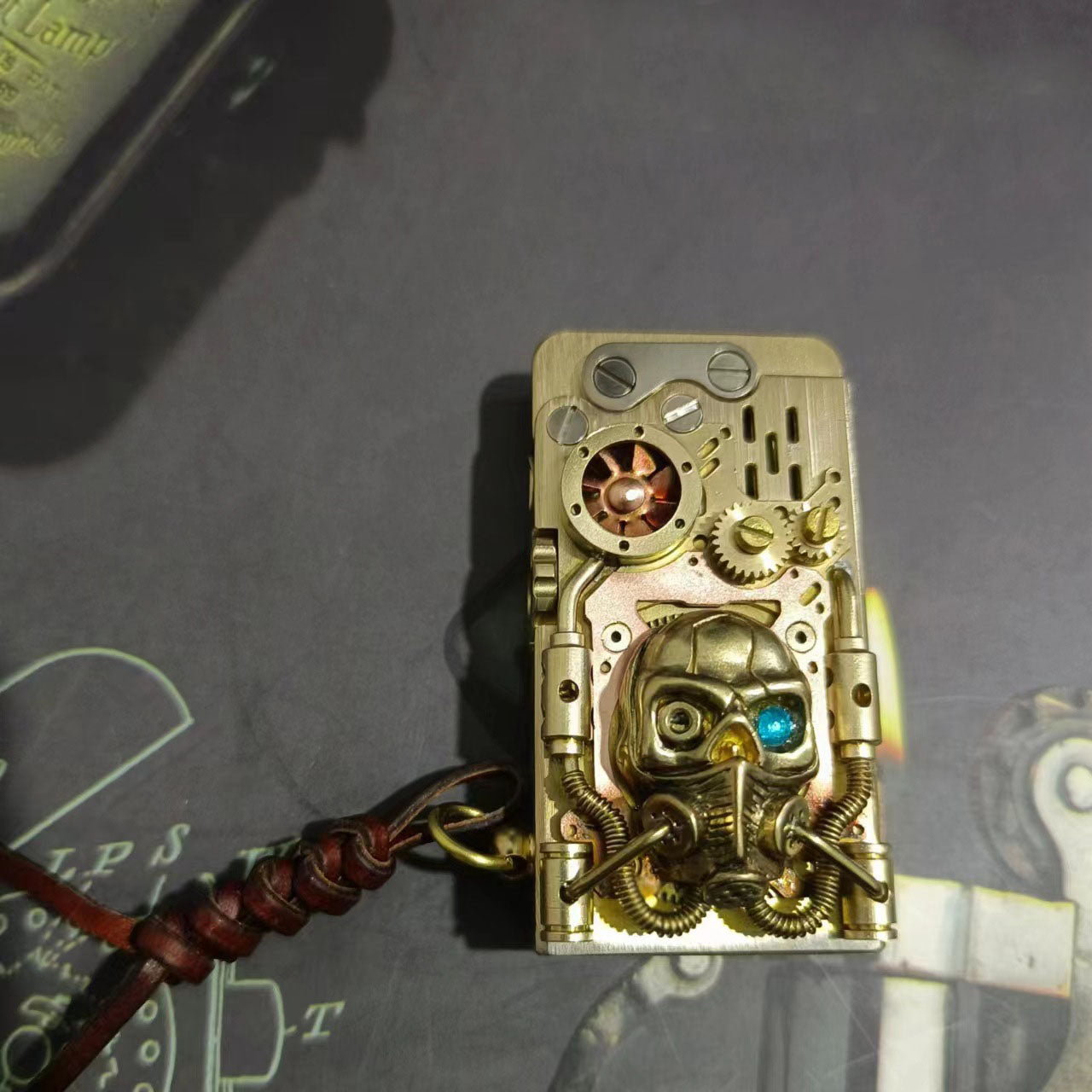Mechanical armor catapult ignition kerosene lighter Dragon Tongue Aspley Doomsday Hunter punk lighter - Korvel