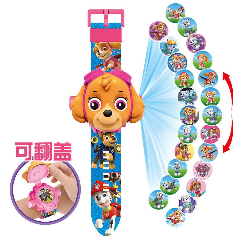 Paw Patrol 3D Projection Digital Watch & Action Figures Set