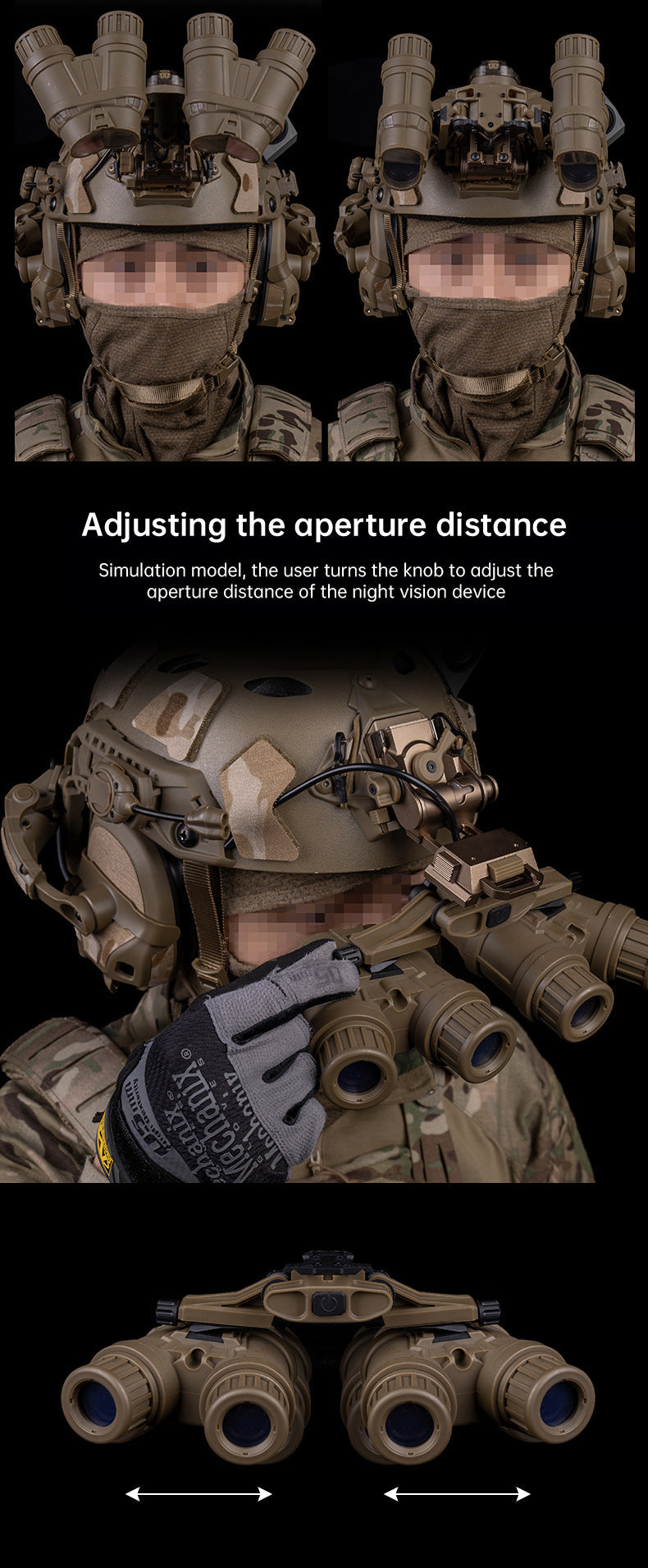 flip-up GPNVG-18 quad-tube night vision device model - Korvel