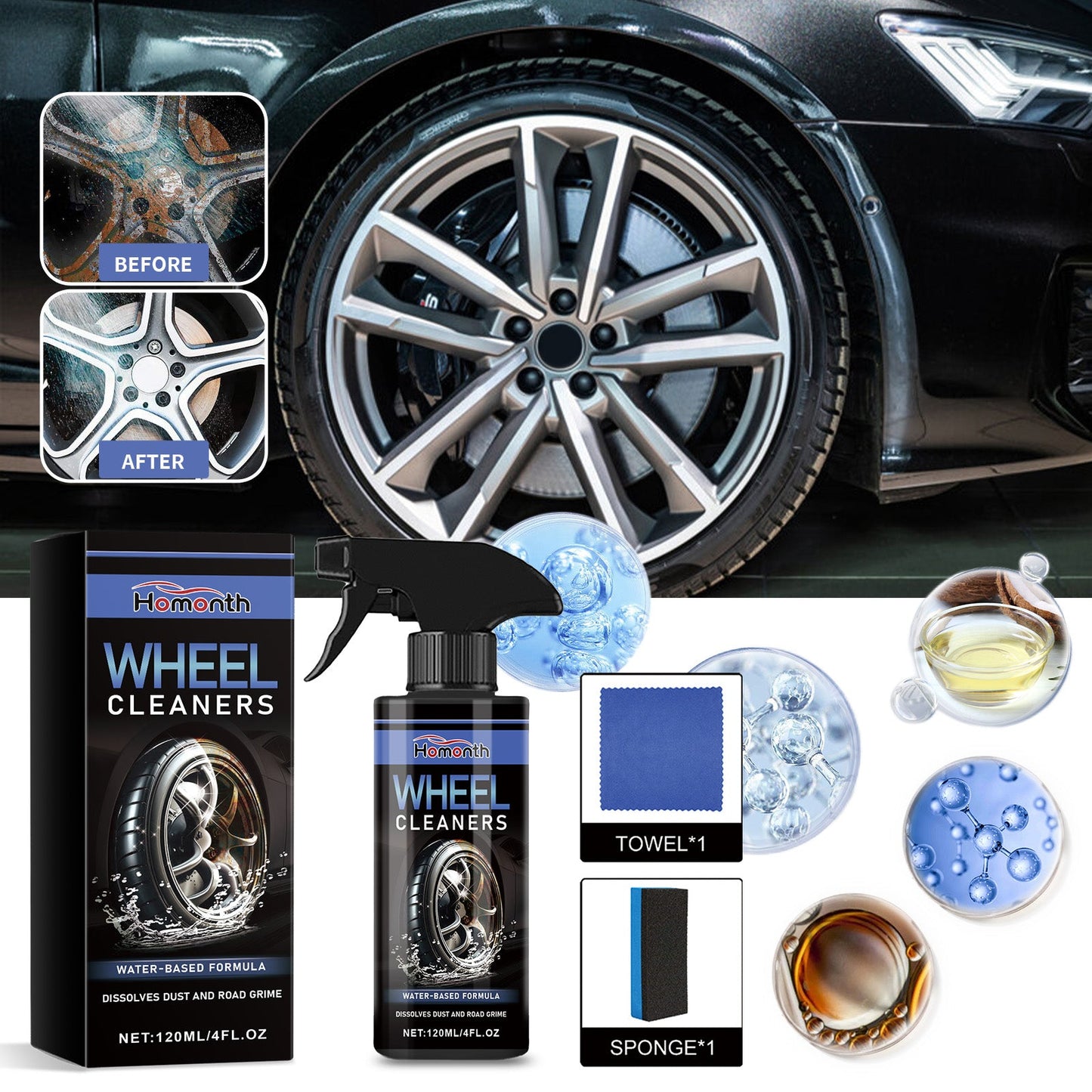 Premium Wheel Cleaner for Automotive Care