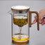 Elegant Heat-Resistant Glass Tea Set with Magnetic Suction