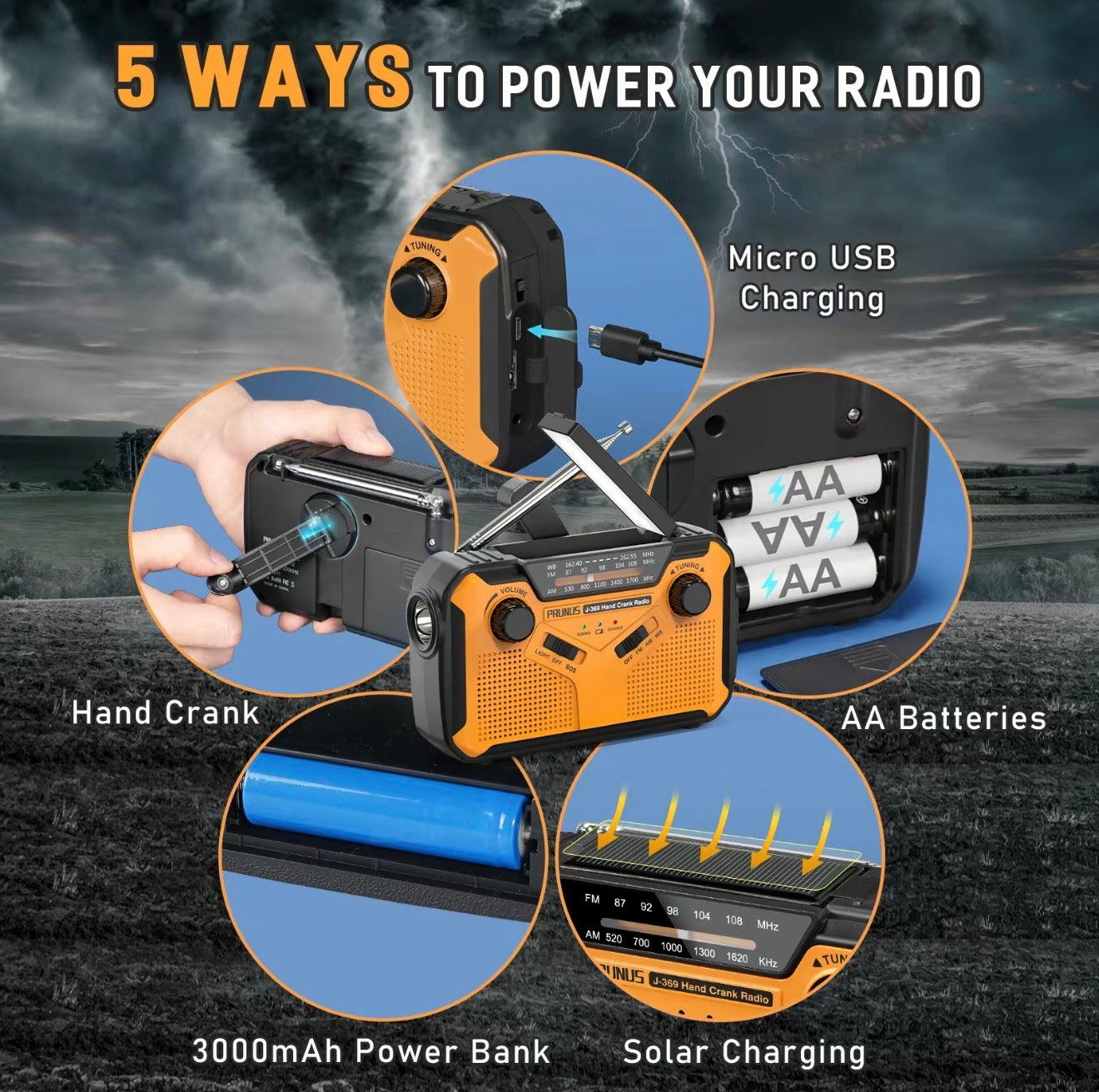 Radio de Emergencia StormGuard: Tu Compañero Esencial de Supervivencia