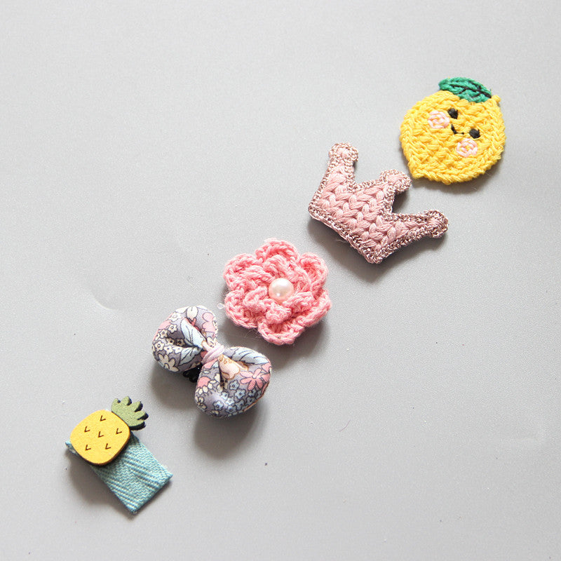 Juego de Clips para el Cabello de la Pequeña Princesa Coreana para Niñas
