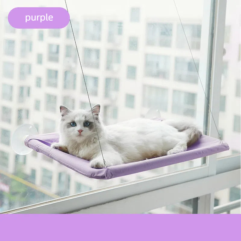 Premium Suction Cup Cat Hammock - Four Seasons Comfort