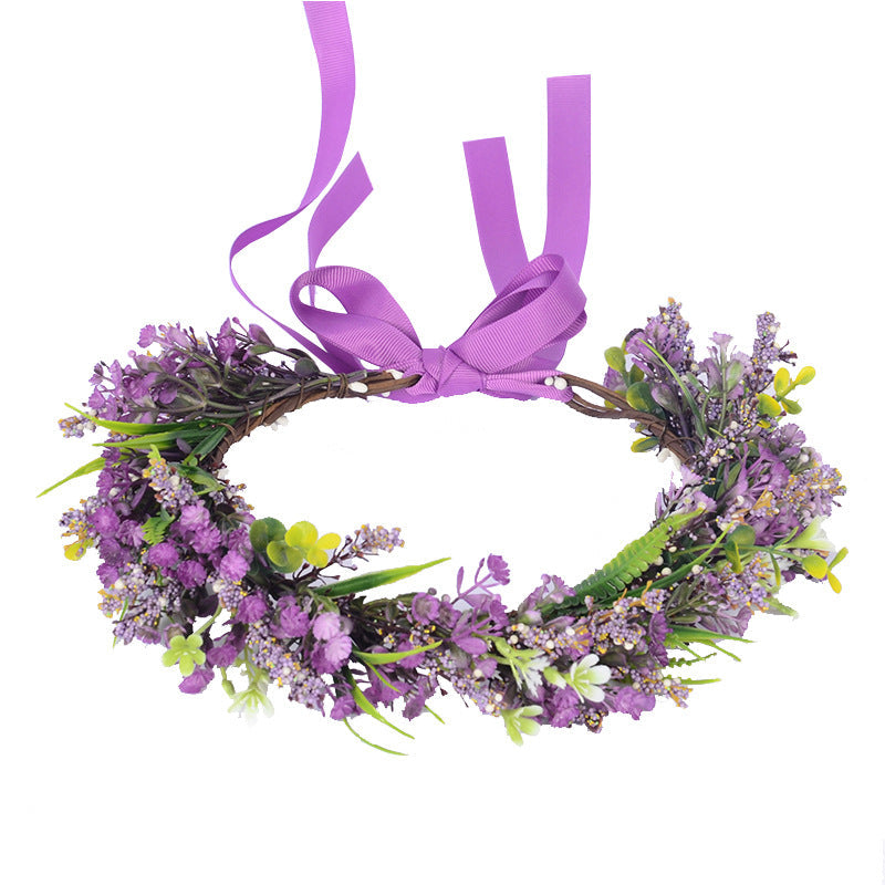 Lavender Floral Headband - Elegant Hair Accessory