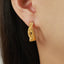 Pendientes de Stud Geométricos de Acero de Titanio
