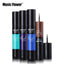 Music Flower Matte Black & Colorful 2 In 1 Waterproof Liquid Eyeliner Pen Makeup Fast Dry Smooth Long Lasting Charm Eyes Liner - Korvel