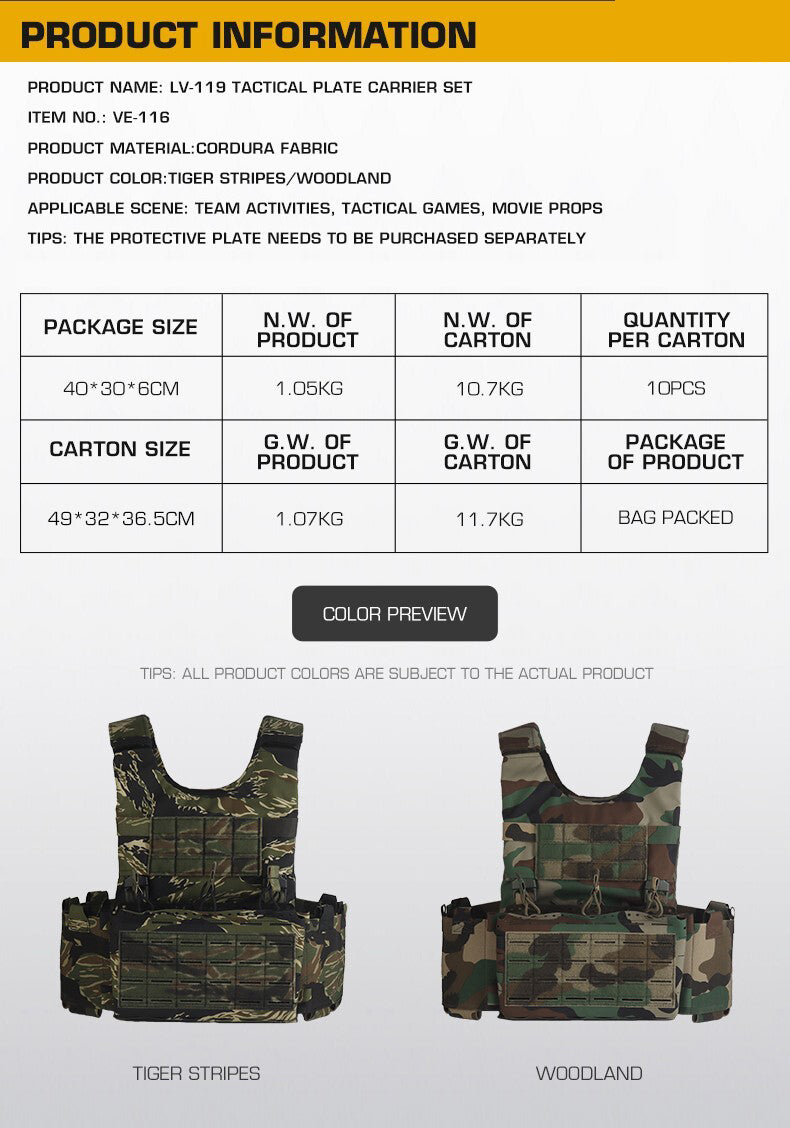LV-119 Tactical Chest Harness Set - Korvel