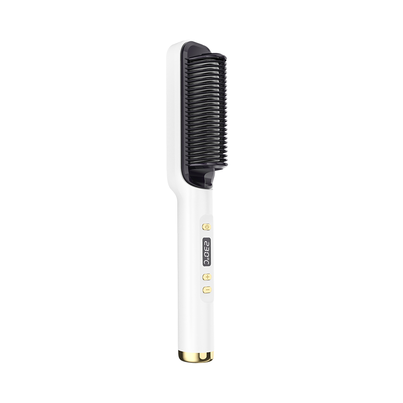 Straight Hair Comb, Lcd, Household Negative Ion Lazy Person Curling Stick, Dual Purpose Hair Salon, Electric Hair Straightener - Korvel