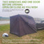 Large Multifunctional Outdoor Zipper Tents for Camping - Water - Repellent, Rainproof, Sunscreen, for Multiple People - Korvel