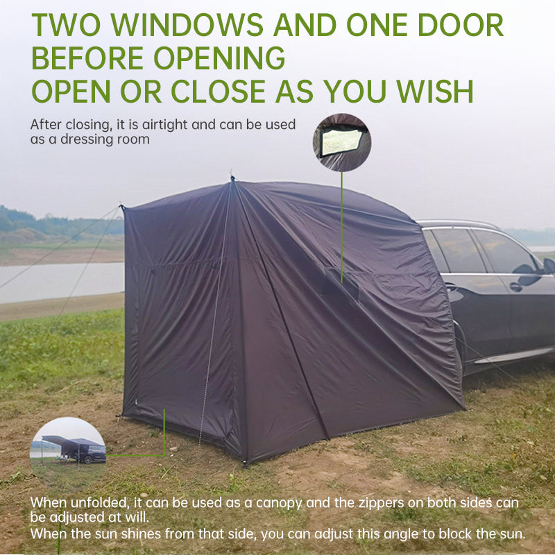 Large Multifunctional Outdoor Zipper Tents for Camping - Water - Repellent, Rainproof, Sunscreen, for Multiple People - Korvel