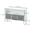 Kids bookcase with Collapsible Fabric Drawers Children's Book Display Toy Storage Cabinet Organizer White/Gray - Korvel