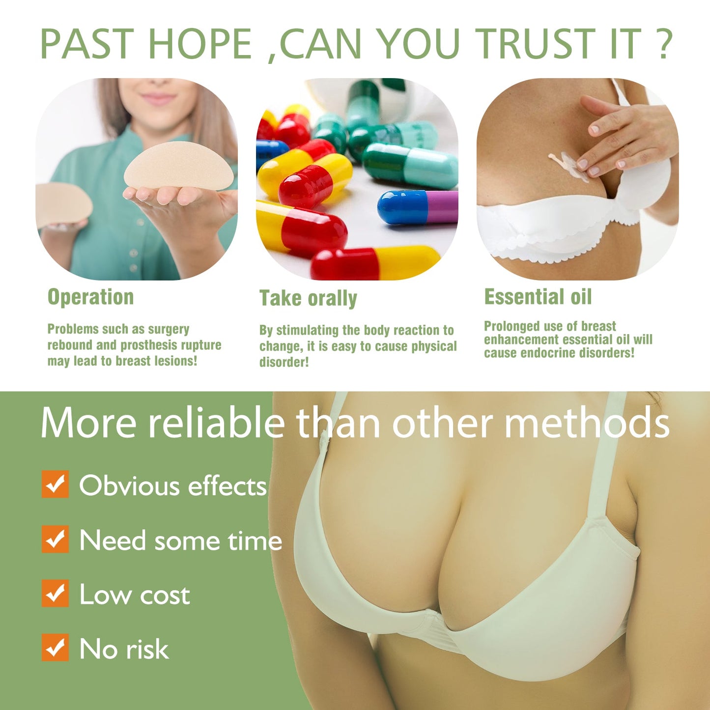 Breast Enhancement, Postpartum Breast Relaxation Firming And Lifting Firm Plump Breast Care Massage Cream - Korvel