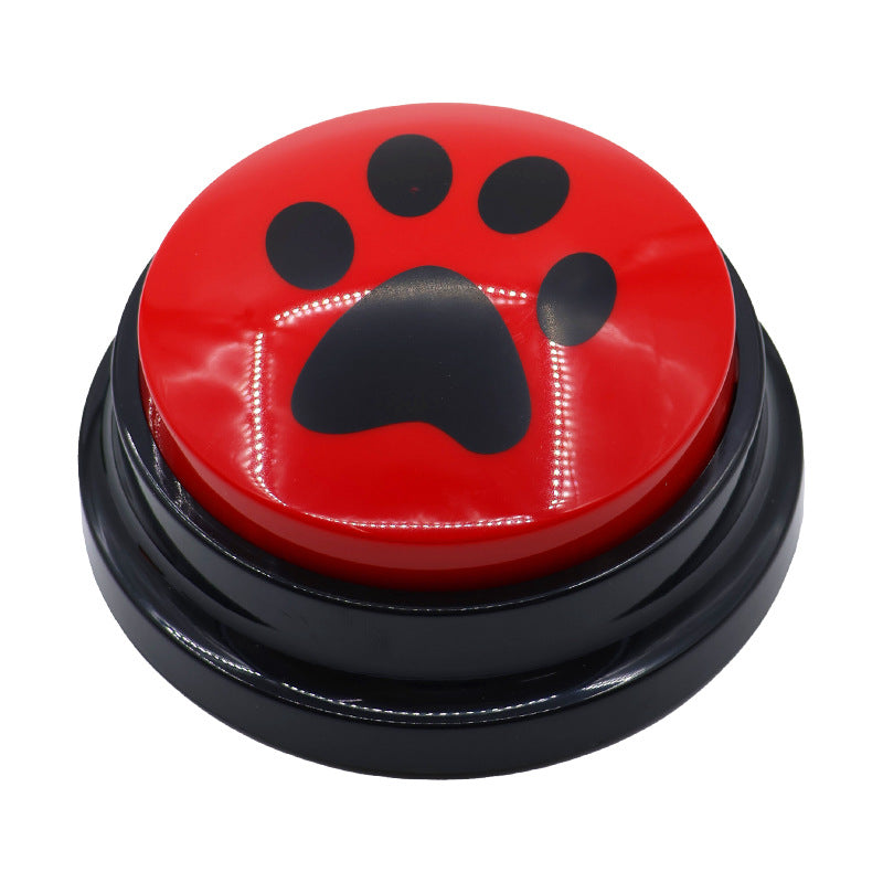Dog Talking Button Pet Communication Key Sound Maker Cat Bell Toy Supplies Voice Recording Training Device - Korvel