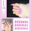 Premium Stiletto Press-On Nails with Glue - 24 Pieces