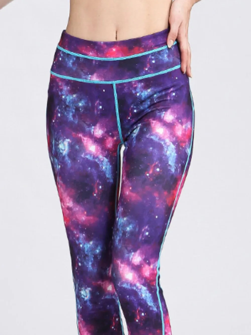 Printed Active High Waist Leggings - Korvel