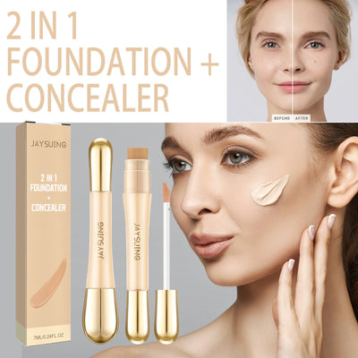 Fond de teint et correcteur 2 en 1 - Maquillage à finition naturelle