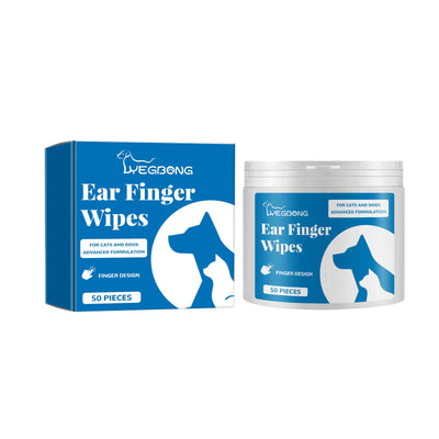 Premium Pet Ear Cleaning Finger Wipes