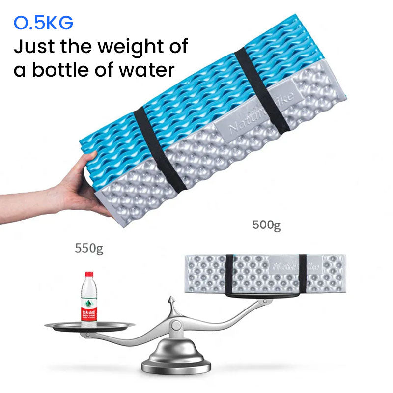 Thicken Egg Mattress. Foldable Camping Pad with Aluminum Membrane for Moisture-Proof. IXPE Foam Pad - Korvel