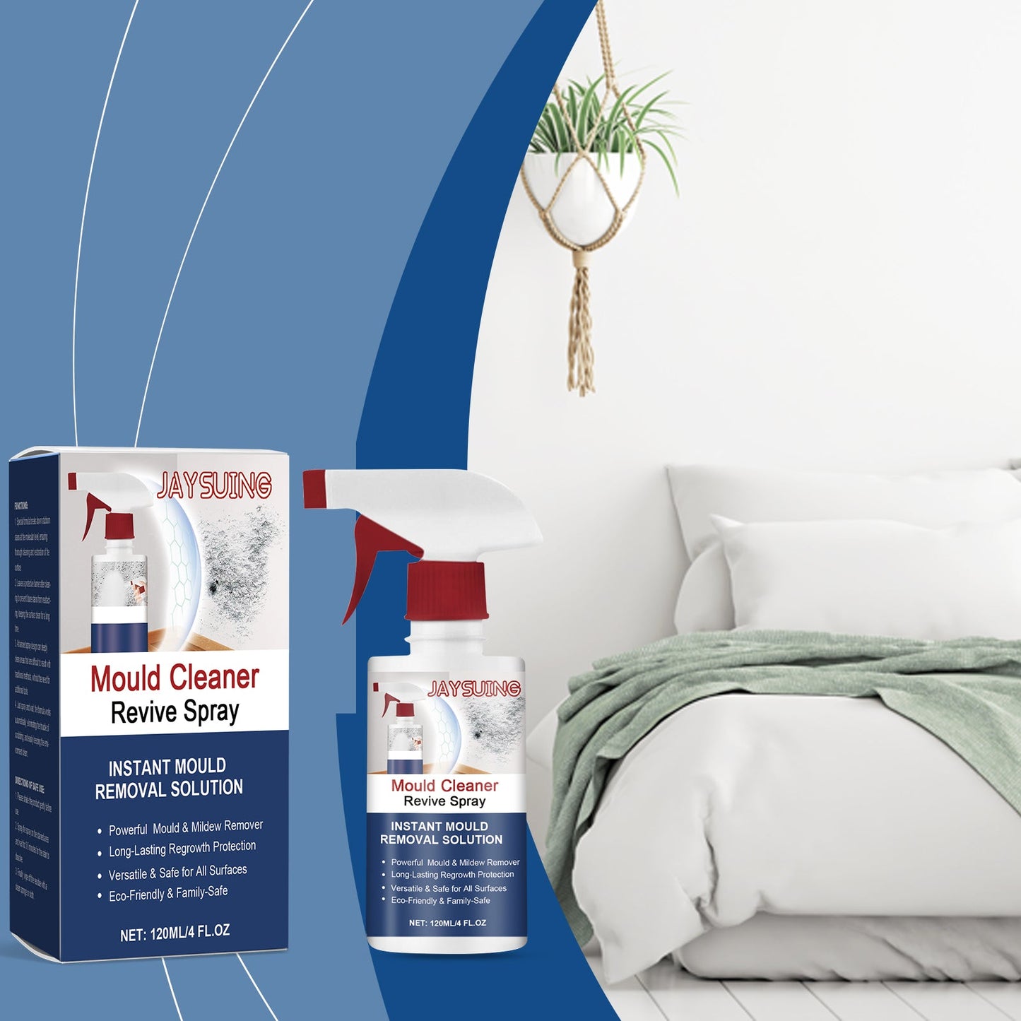Anti-Mildew Foam Cleaning Spray Room Wall Odor Moisture Mildew Multi-Effect Anti-Mildew Cleaner - Korvel