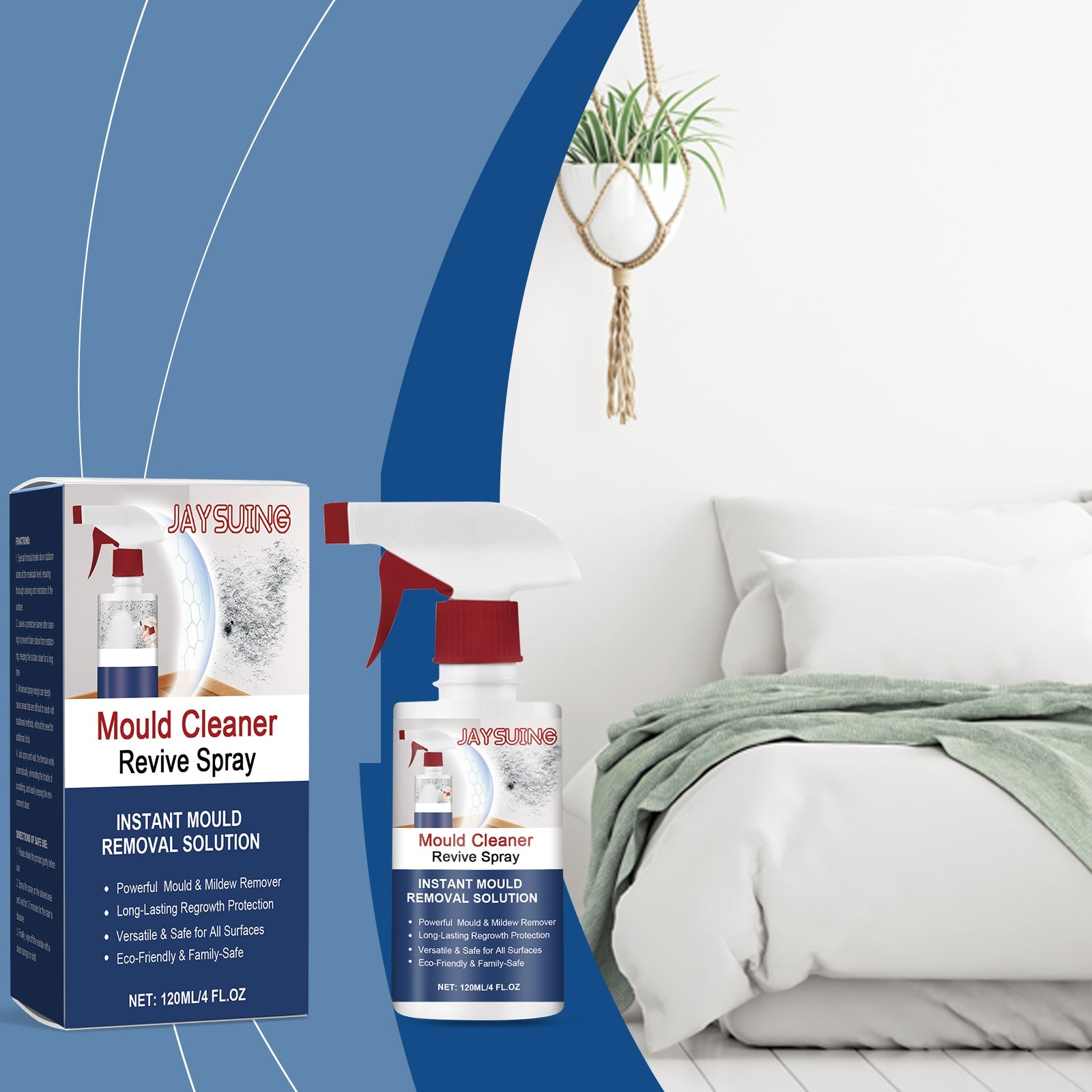 Anti-Mildew Foam Cleaning Spray Room Wall Odor Moisture Mildew Multi-Effect Anti-Mildew Cleaner - Korvel