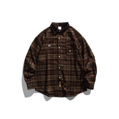 Loose Casual Checkered Long Sleeved Shirt for All