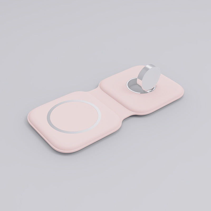 3-in-1 dual foldable wireless charger suitable for wireless charging of Apple Watch and iPhone - Korvel