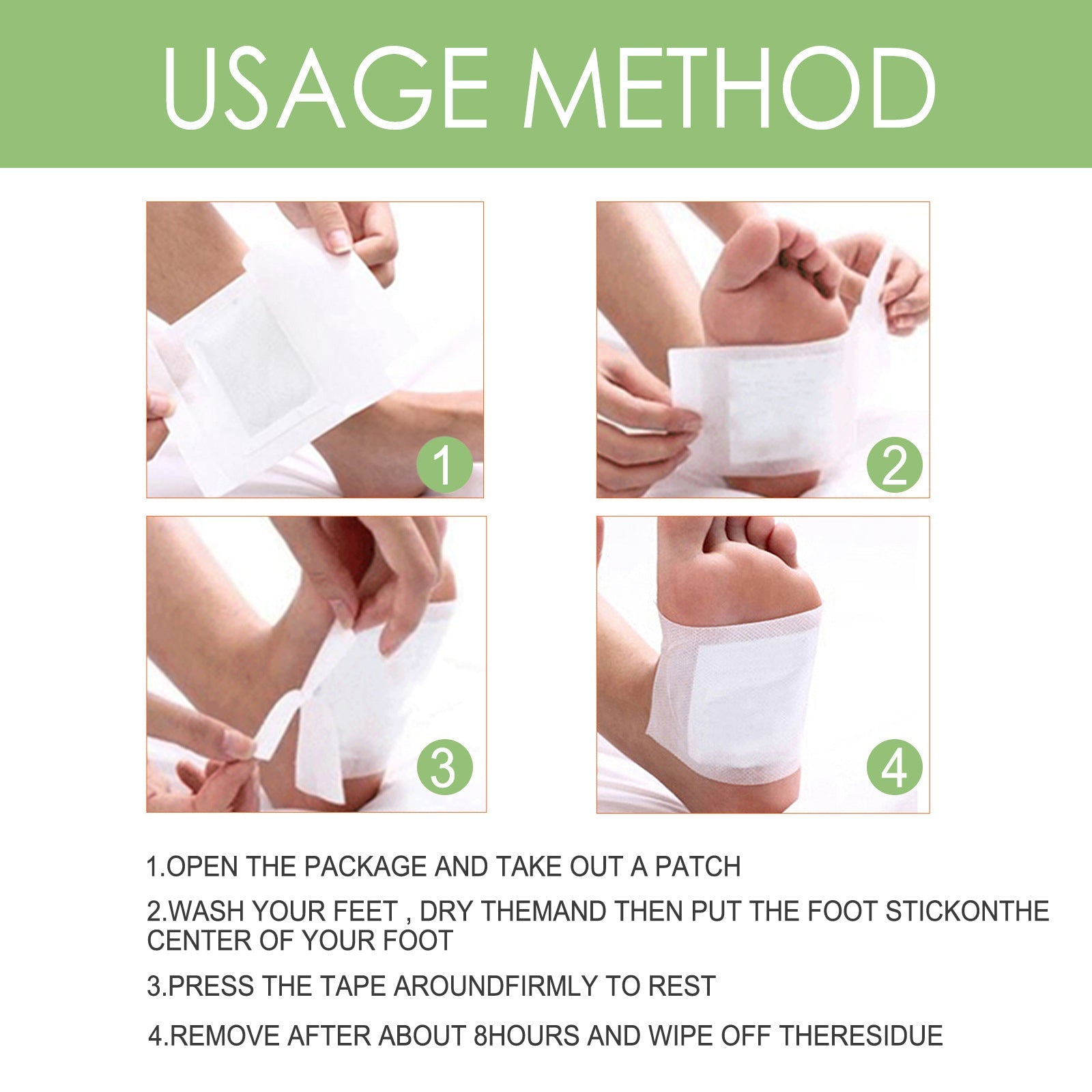 Clean Foot Patch Deep Clean Foot Moisture Slimming Body Care Patch - Korvel